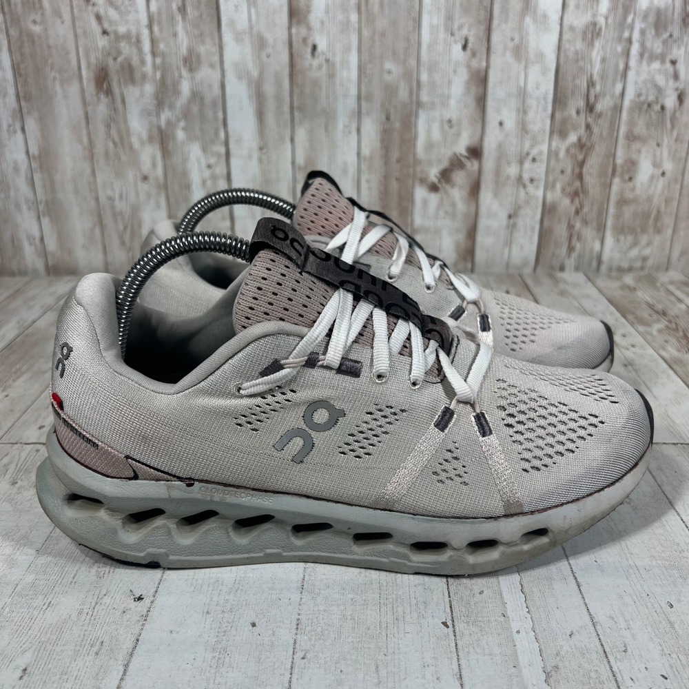 On Running Cloudsurfer Grey Pink Women 9.5 Sneakers 3WD10440664 CloudTec Phase